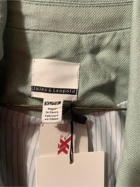 Jules & Leopold Sage Green blazer with Subtle Texture